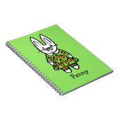 パーソナライズされたペニー・ザ・ラビット ノートブック (右側)