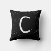 パーソナライズされたペンギン白黒 |ベビー クッション (裏面)