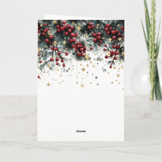 パーソナライズされたホリデーカードデザイン カード (裏面)