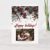 パーソナライズされたホリデーカードデザイン カード (正面)