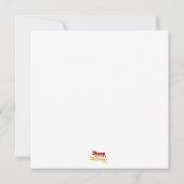 パーソナライズされたホリデーカード(トナカイ) (裏面)