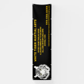 パーソナライズされたホワイトタイガー武術アーカスタマイズツ 横断幕 (縦)