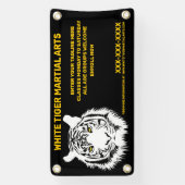 パーソナライズされたホワイトタイガー武術アーカスタマイズツ 横断幕 (縦)