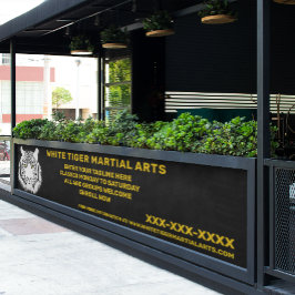 パーソナライズされたホワイトタイガー武術アーカスタマイズツ 横断幕
