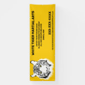 パーソナライズされたホワイトタイガー武術アーカスタマイズツ 横断幕 (縦)