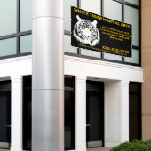 パーソナライズされたホワイトタイガー武術アーカスタマイズツ 横断幕 (ビルの外側)