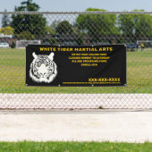 パーソナライズされたホワイトタイガー武術アーカスタマイズツ 横断幕 (インサイチュ)