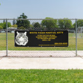 パーソナライズされたホワイトタイガー武術カスタマイズ 横断幕 (インサイチュ)