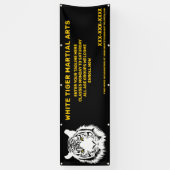 パーソナライズされたホワイトタイガー武術カスタマイズ 横断幕 (縦)