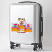 パーソナライズされたホームスイートホーム実在エテート シール (スーツケース)
