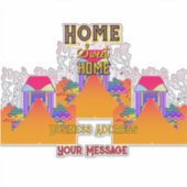 パーソナライズされたホームスイートホーム実在エテート シール (正面)