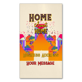 パーソナライズされたホームスイートホーム実在エテート マグネット名刺