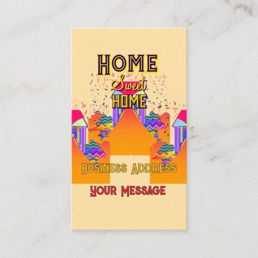 パーソナライズされたホームスイートホーム実在エテート 名刺 (正面)