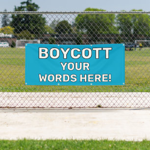 パーソナライズされたボイコット旗 横断幕