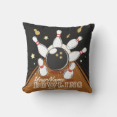 パーソナライズされたボウリングをする人、 クリケットの投手ストライクボーリングレーンのボールピン クッション (正面)