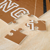 パーソナライズされたボウリングをする人、 クリケットの投手ストライクボーリングレーンのボールピン ジグソーパズル (側面)