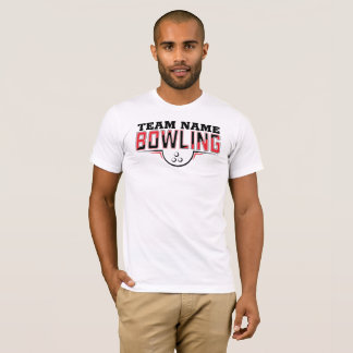 パーソナライズされたボウリングチームTシャツ Tシャツ