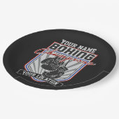 パーソナライズされたボクシングチャンピオンズボクサーフィットネスジム  ペーパープレート (アングル)