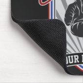 パーソナライズされたボクシングチャンピオンズボクサーフィットネスジム マウスパッド (コーナー)