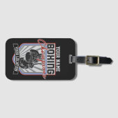 パーソナライズされたボクシングチャンピオンズボクサーフィットネスジム ラゲッジタグ (正面横)