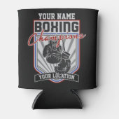 パーソナライズされたボクシングチャンピオンズボクサーフィットネスジム 缶クーラー (正面)