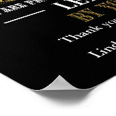 パーソナライズされたボスデイポスタープリント ポスター (角)