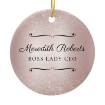 パーソナライズされたボスレディCEO赤面メタリックキープサケ