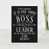 パーソナライズされたボス日感謝していはオフィスの装飾 カード (正面)