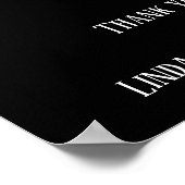 パーソナライズされたボス日感謝していはオフィスの装飾 ポスター (角)