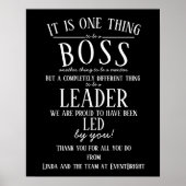 パーソナライズされたボス日感謝していはオフィスの装飾 ポスター (正面)