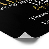 パーソナライズされたボス日感謝していはオフィスの装飾 ポスター (角)