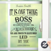 パーソナライズされたボス退職感謝してい表 ウィンドウサイン (ホーム)