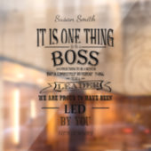 パーソナライズされたボス退職感謝してい表 ウィンドウサイン (シート2)