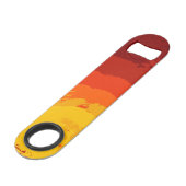 パーソナライズされたボトルオープナーアフリカンサファリキリン スピード栓抜き (裏面アングル)