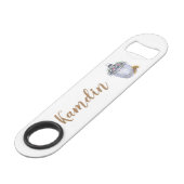 パーソナライズされたボトルオープナーサマーカントリー結婚式 スピード栓抜き (正面アングル)