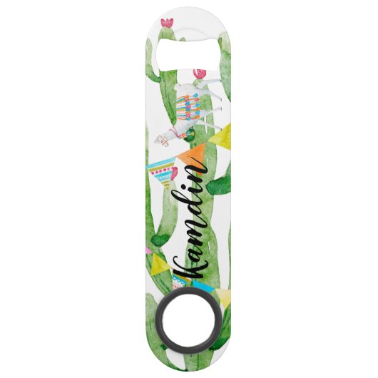 パーソナライズされたボトルオープナーボホラマボヘミアンキャック スピード栓抜き (正面)