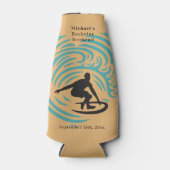 パーソナライズされたボトルクーラー バチェラー サーフィン ウィークエンド ボトルクーラー (正面)