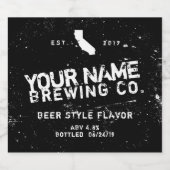 パーソナライズされたボトルラベルシール ビールラベル (シングルラベル)
