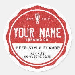 パーソナライズされたボトルラベル – 独自の単語を追加する ラウンドシール