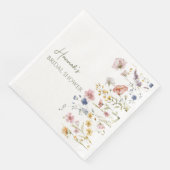 パーソナライズされたボヘミアンワイルドフラワーのブライズシャワー (コーナー)