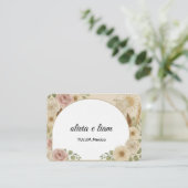 パーソナライズされたボホウェディング フラット プレース カード | カスタム (スタンド正面)