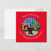 パーソナライズされたボンベイのキティ猫 シーズンカード (正面/裏面)