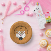 パーソナライズされたボーリングをテーマにした誕生日の年齢と名前 ペーパーボウル (パーティー)