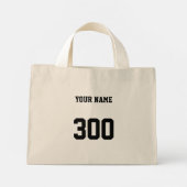 パーソナライズされたボーリングバッグ |ギアアクセサリーシューズ ミニトートバッグ (裏面)