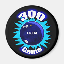 パーソナライズされたボーリング300ゲーム，日付， マグネット