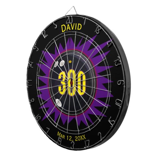 パーソナライズされたボーリング300 Perfect Game Dart Board ダーツボード (正面右)