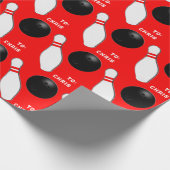 パーソナライズされたボーリング ラッピングペーパー (角)