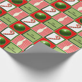 パーソナライズされたボーリング ラッピングペーパー (角)