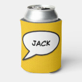 パーソナライズされたポップアートコミックブックのスピーチバブル 缶クーラー (缶裏面)