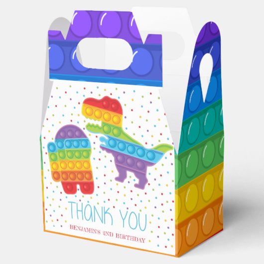 パーソナライズされたポップ・アートのIt Boy誕生日 フェイバーボックス (オープン)